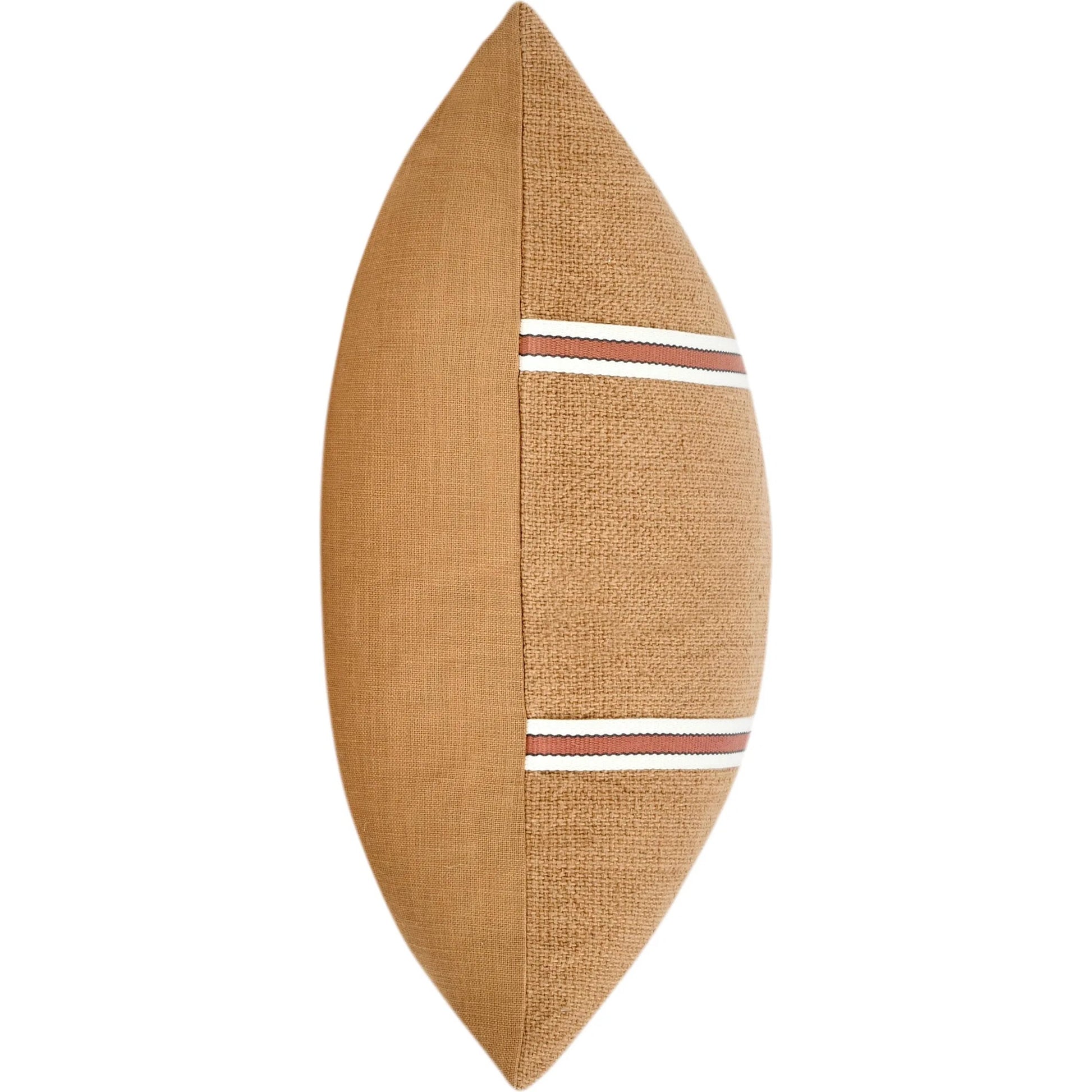 Pryce Cotton Linen Blend Throw Pillow by Villa by Classic Home in chestnut brown, terracotta. Made from 60% cotton, 40% belgian flax linen in a transitional style.