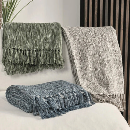 Sharma Cedar Throw Blanket by Villa by Classic Home. Made from 70% cotton/30% polyester in a transitional style.