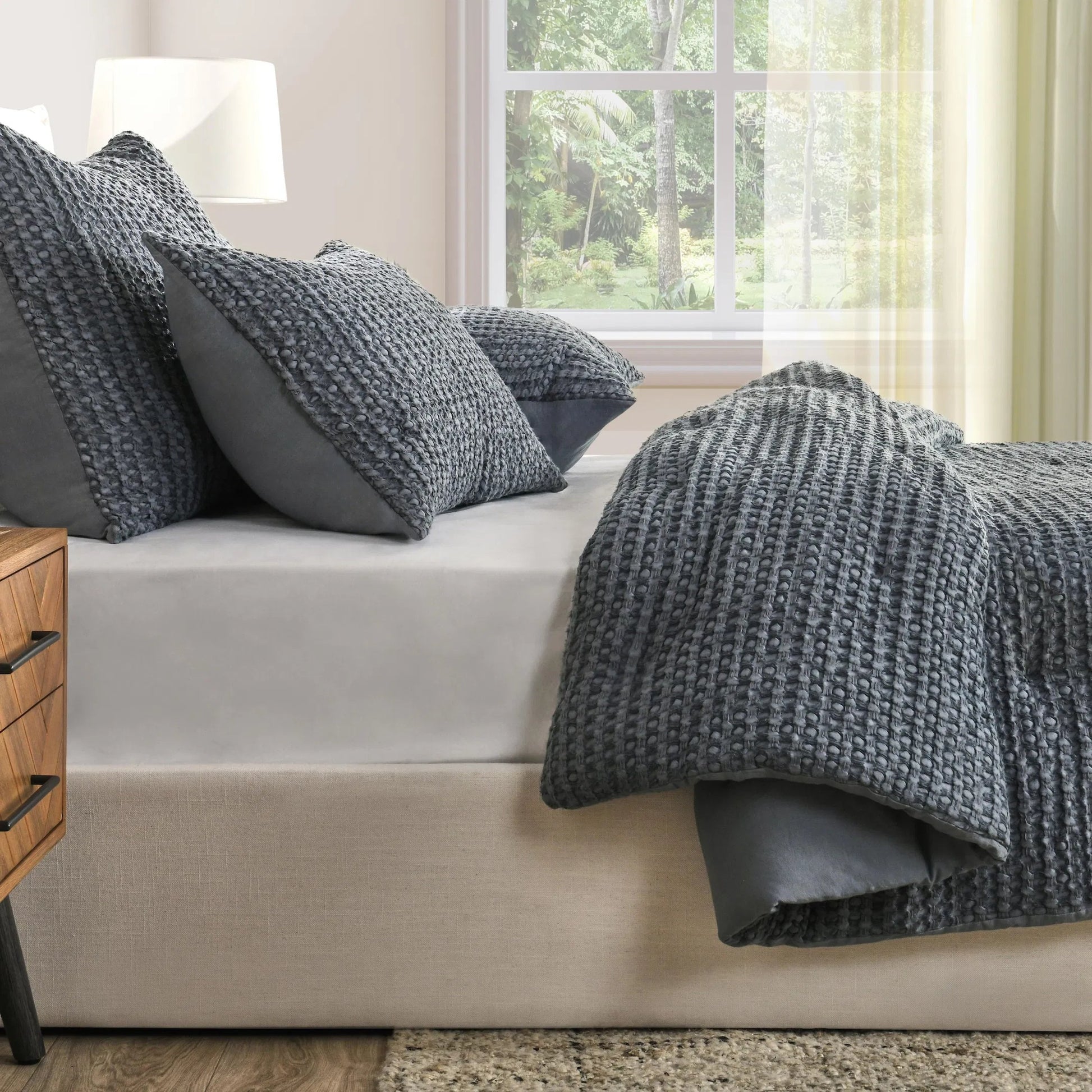 Colmar Natural Quilt by Villa by Classic Home. Made from unique in a transitional style.