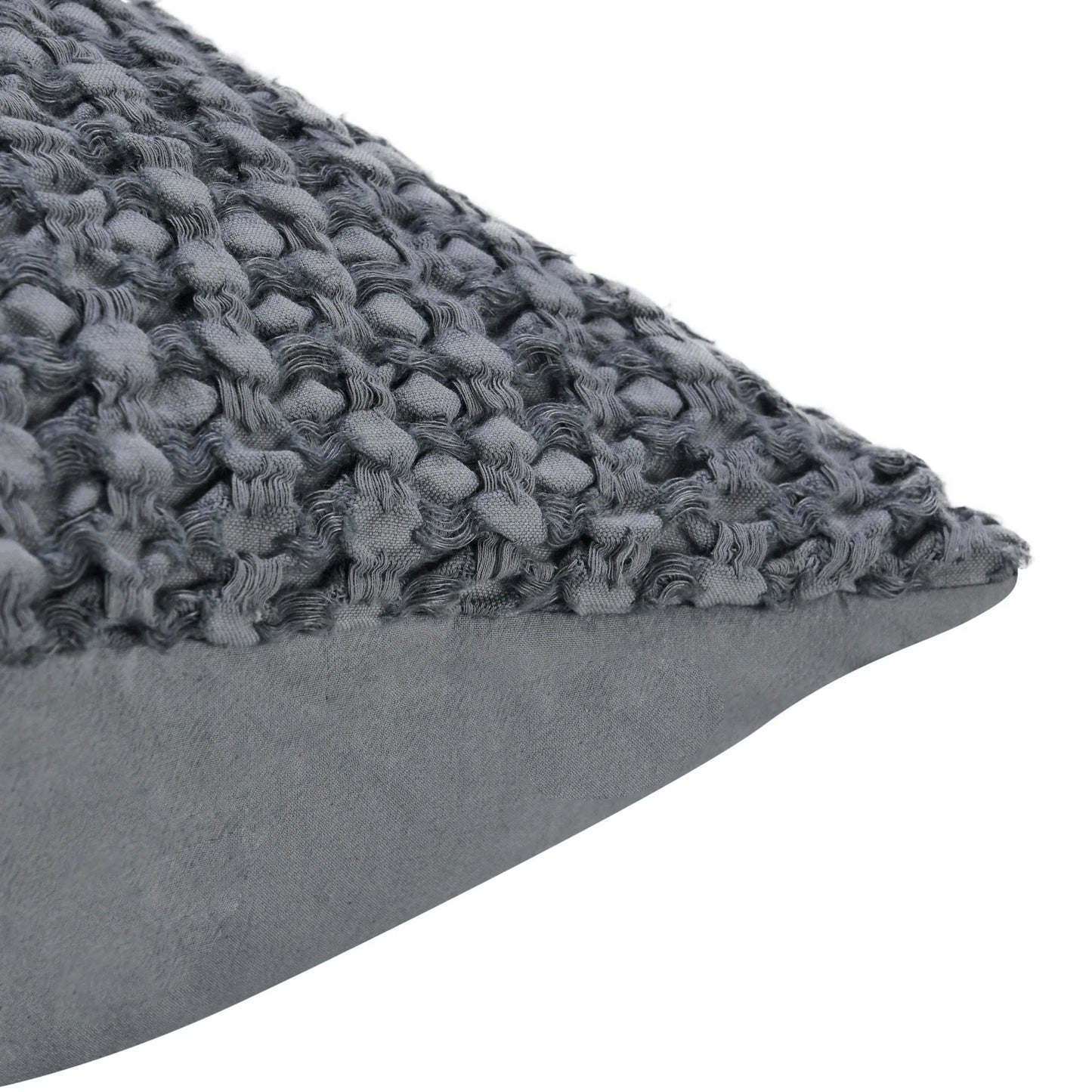 018 SI-2256369 | Closeup | Colmar Natural Sham by Villa by Classic Home. Made from 50% cotton, 50% belgian flax linen in a transitional style.