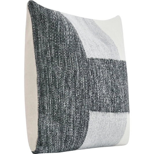 Kass Woven Fabric Color Block Throw Pillow by Villa by Classic Home. Made from 90% viscose, 10% polyester in a transitional style.