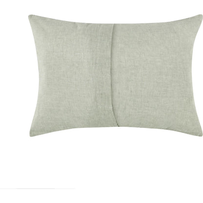 Jayson Sagebrush Linen Cashmere Sham by Villa by Classic Home in sage. Made from 70% linen, 25% cotton, 5% cashmere in a transitional style.