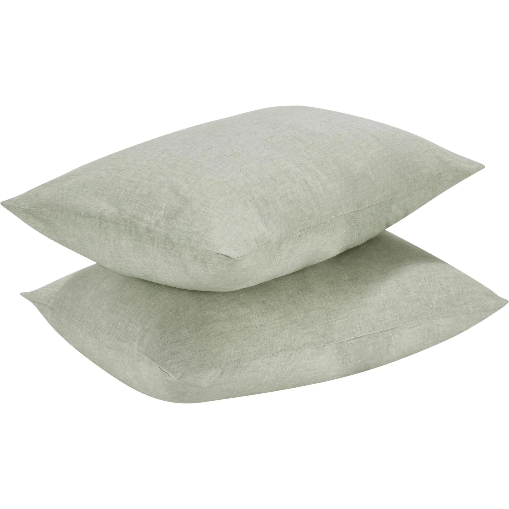 Jayson Sagebrush Linen Cashmere Sham by Villa by Classic Home in sage. Made from 70% linen, 25% cotton, 5% cashmere in a transitional style.