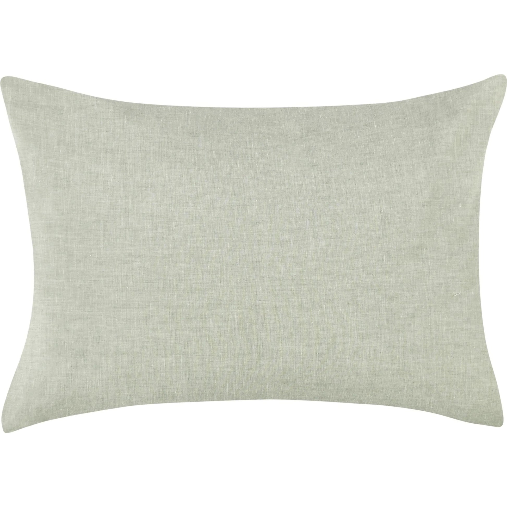Jayson Sagebrush Linen Cashmere Sham by Villa by Classic Home in sage. Made from 70% linen, 25% cotton, 5% cashmere in a transitional style.