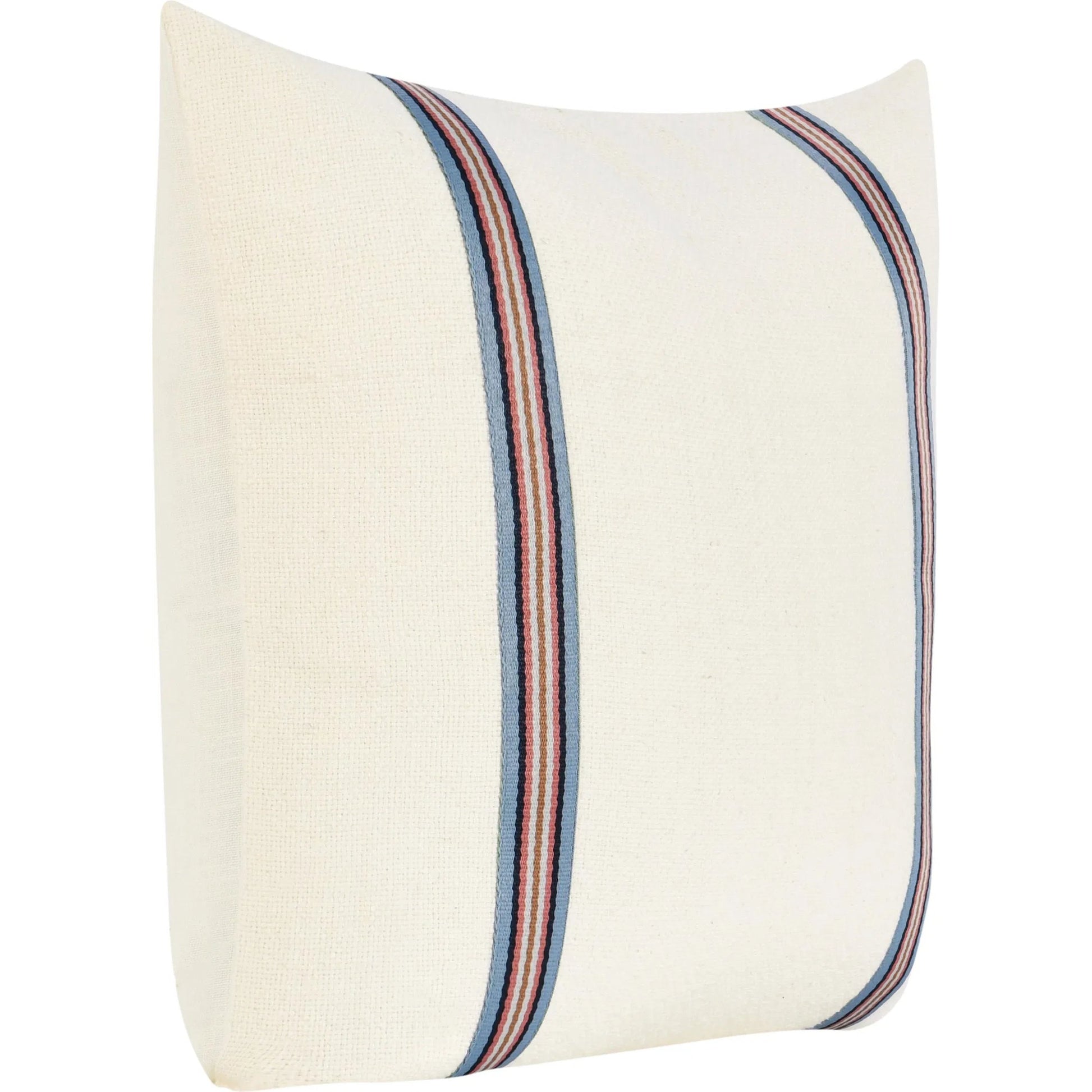 Bacall Cotton Linen Blend Throw Pillow by Villa by Classic Home in white. Made from 60% cotton, 40% belgian linen in a transitional style.