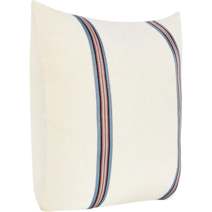 Bacall Cotton Linen Blend Throw Pillow by Villa by Classic Home in white. Made from 60% cotton, 40% belgian linen in a transitional style.