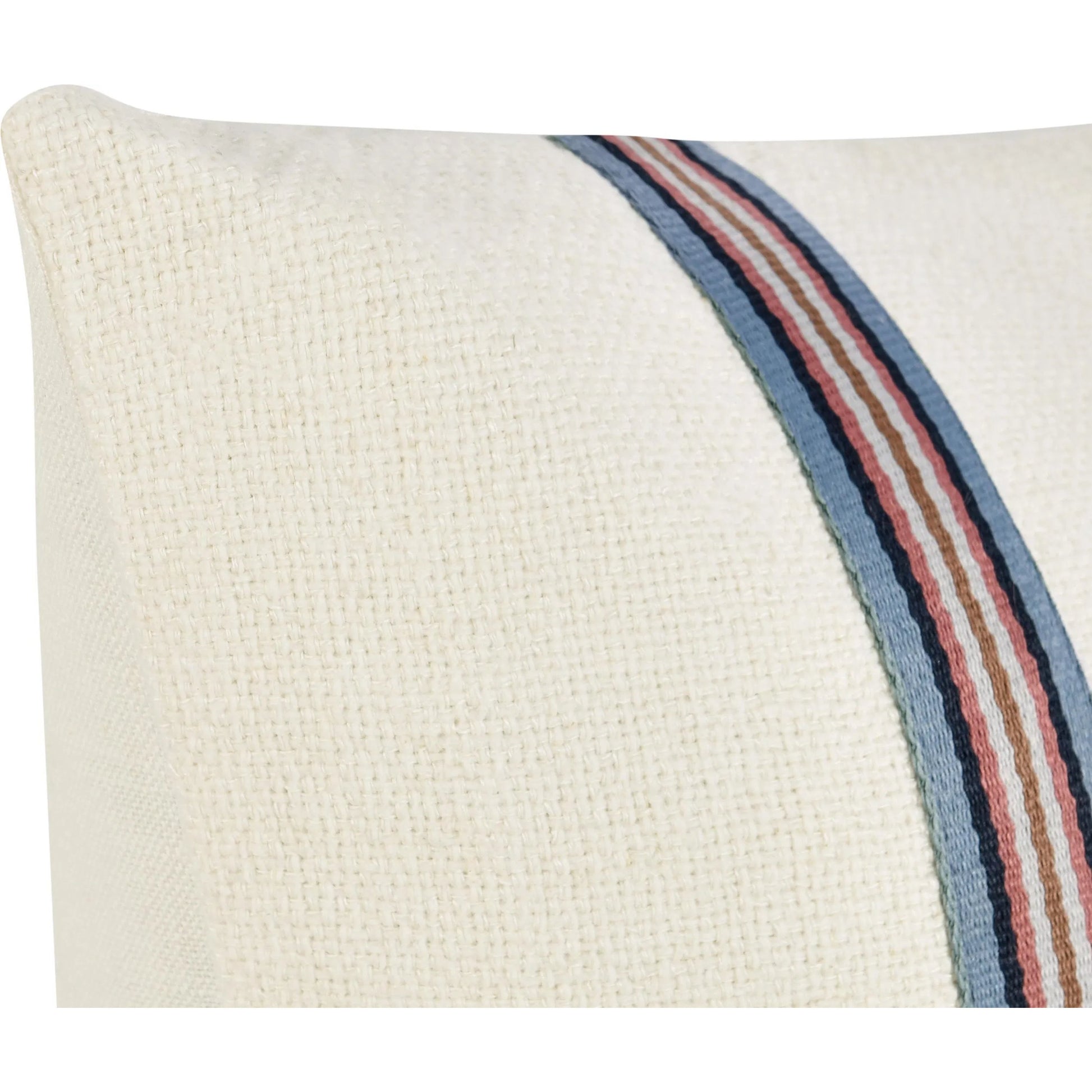 Bacall Cotton Linen Blend Throw Pillow by Villa by Classic Home in white. Made from 60% cotton, 40% belgian linen in a transitional style.