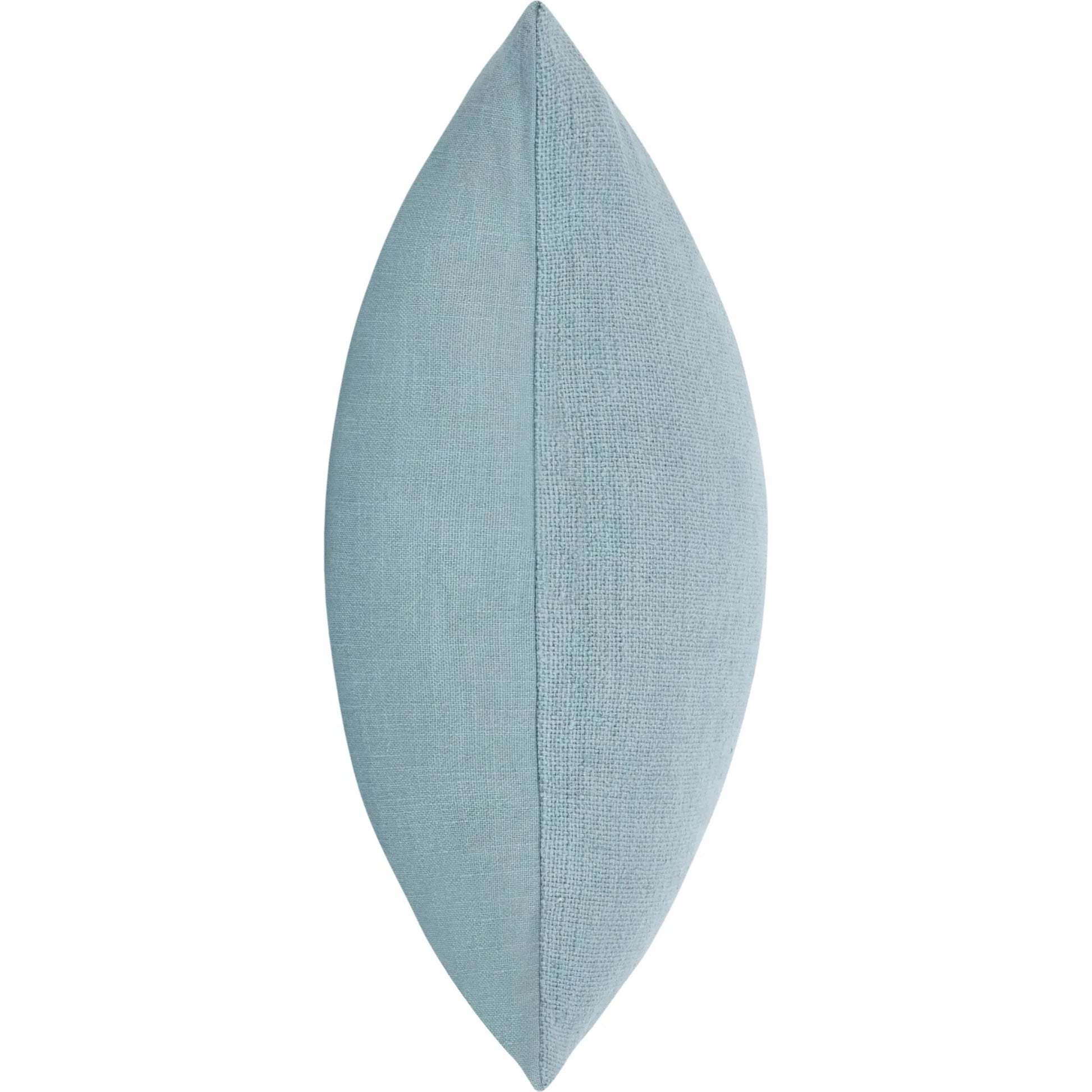 Breton Cotton Linen Blend Throw Pillow by Villa by Classic Home in blue. Made from 60% cotton, 40% belgian linen in a eclectic & global style.