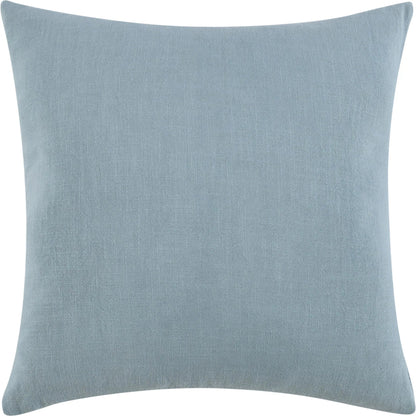 Breton Cotton Linen Blend Throw Pillow by Villa by Classic Home in blue. Made from 60% cotton, 40% belgian linen in a eclectic & global style.