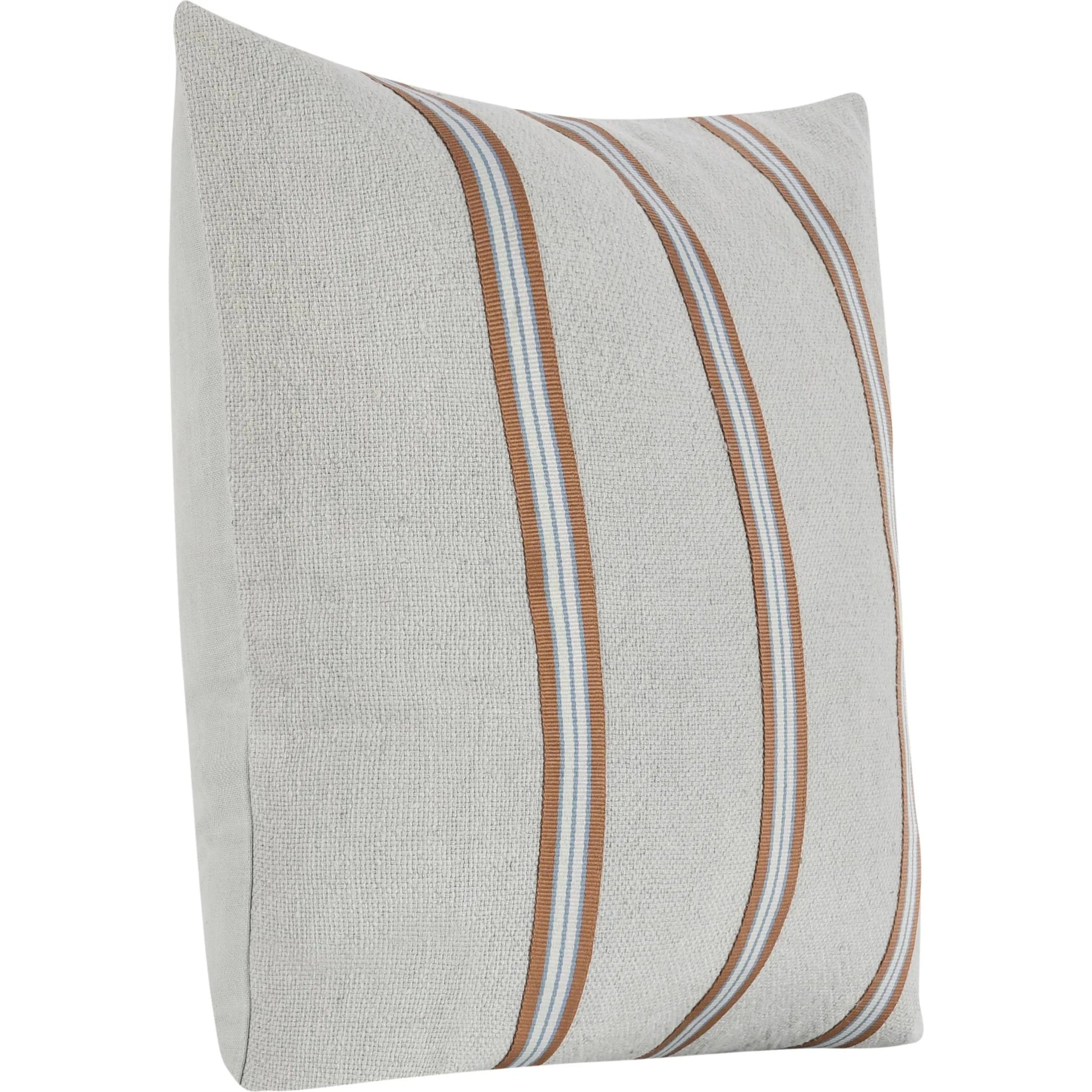 Eddie Cotton Linen Blend Throw Pillow by Villa by Classic Home in sagebrush green. Made from 60% cotton, 40% belgian linen in a eclectic & global style.
