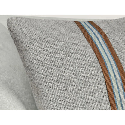 Eddie Cotton Linen Blend Throw Pillow by Villa by Classic Home in sagebrush green. Made from 60% cotton, 40% belgian linen in a eclectic & global style.