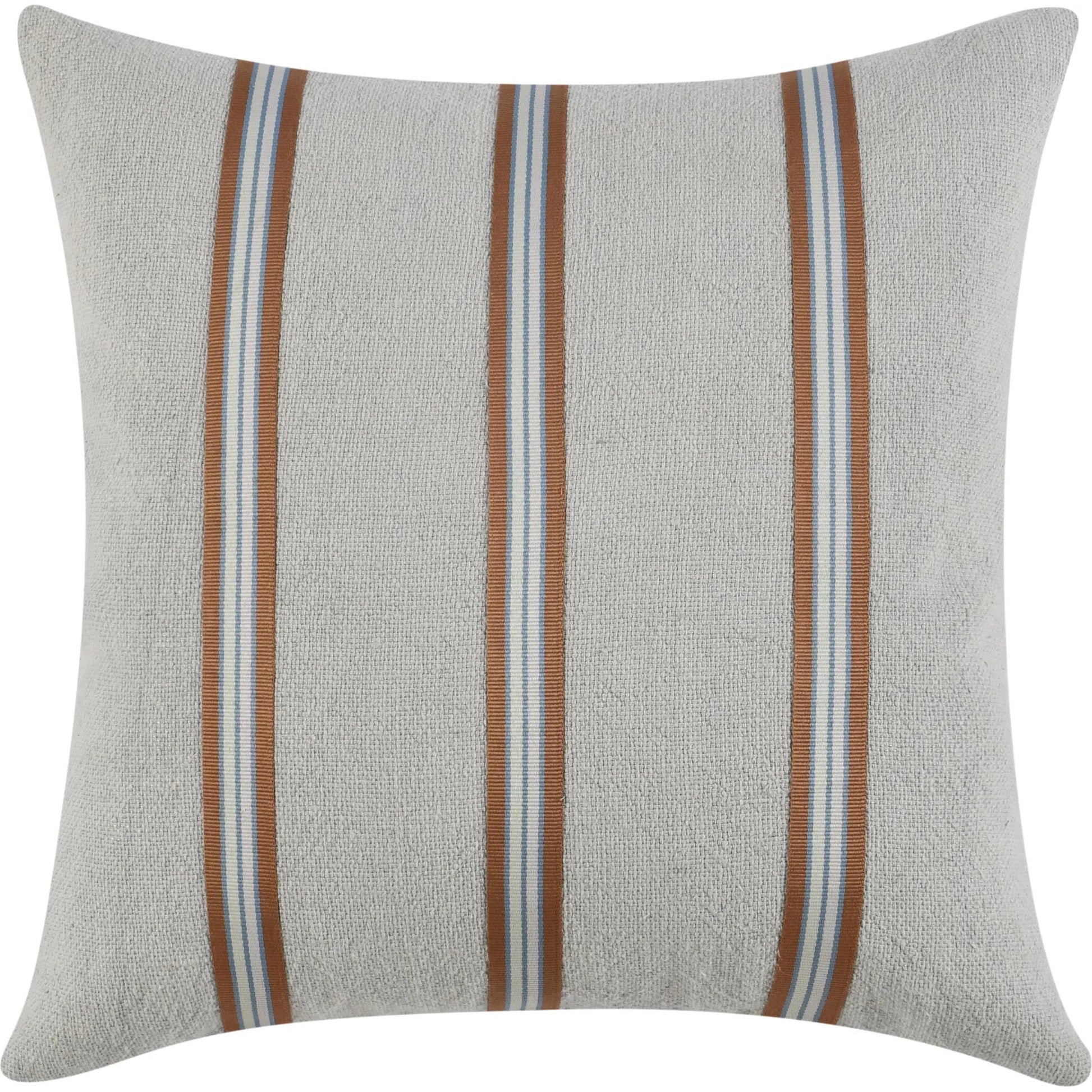 Eddie Cotton Linen Blend Throw Pillow by Villa by Classic Home in sagebrush green. Made from 60% cotton, 40% belgian linen in a eclectic & global style.