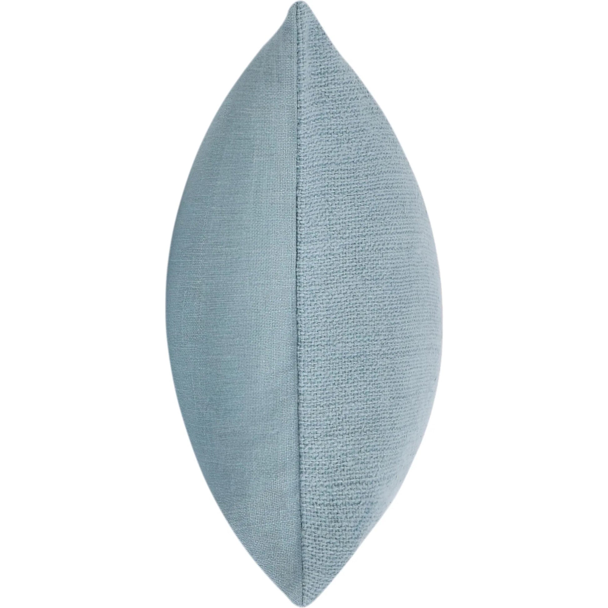 Breton Cotton Linen Blend Throw Pillow by Villa by Classic Home in blue. Made from 60% cotton, 40% belgian linen in a eclectic & global style.