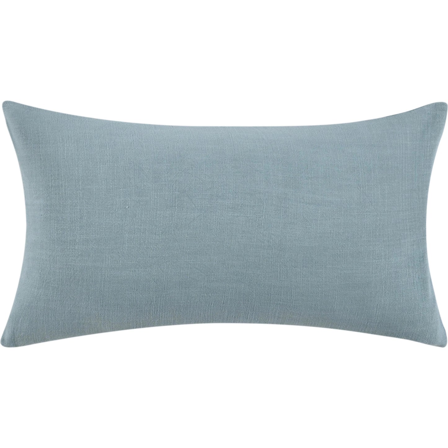 003 SI-2243838 | Additional Silo | Breton Cotton Linen Blend Throw Pillow by Villa by Classic Home in blue. Made from 60% cotton, 40% belgian linen in a eclectic & global style.