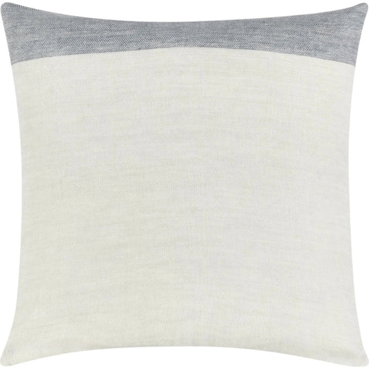 Fairbanks Belgian Linen Throw Pillow by Villa by Classic Home in blue. Made from 100% belgian flax linen in a unique style.
