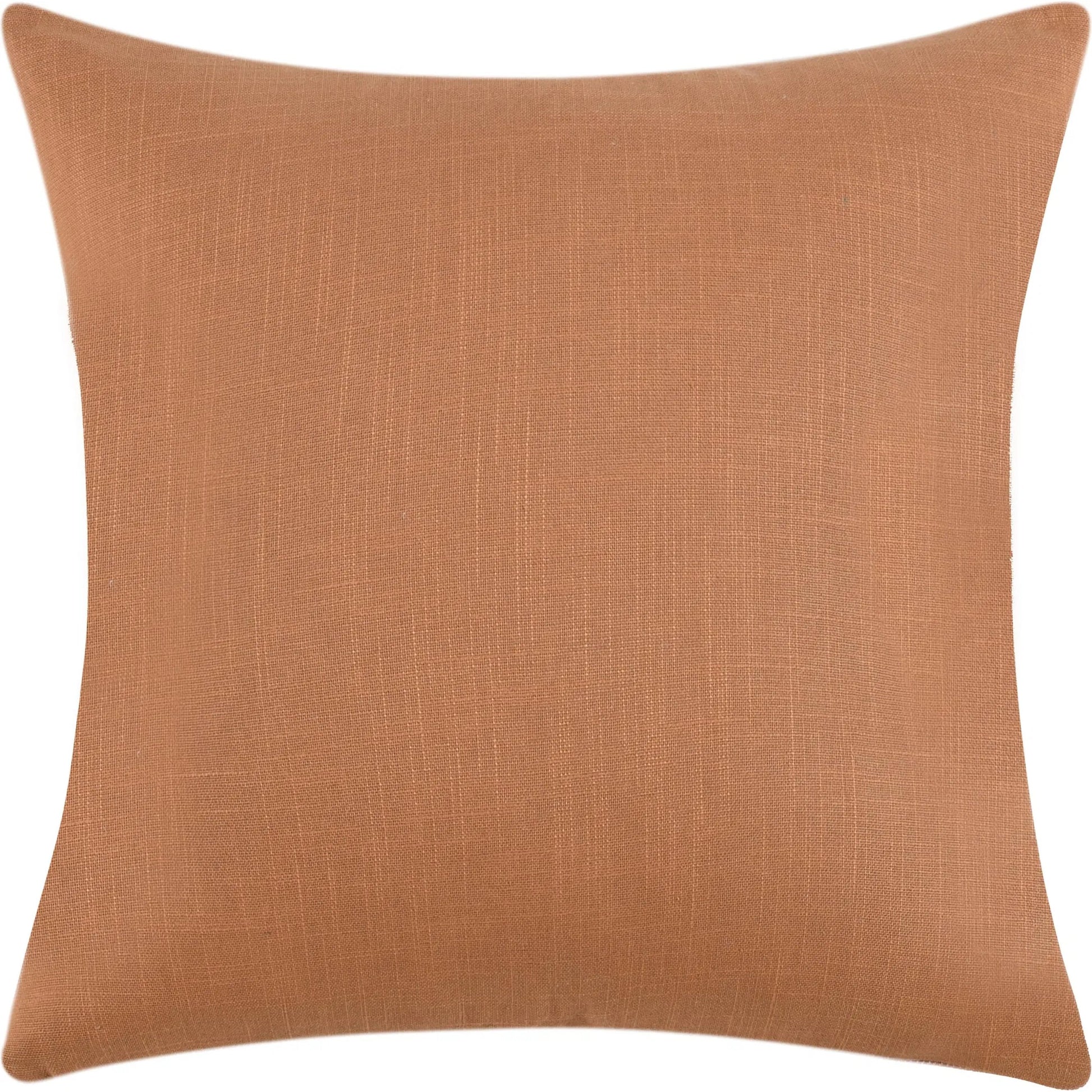 Crawford Multicolor Throw Pillow by Villa by Classic Home in red. Made from 100% belgian flax linen in a eclectic & global style.