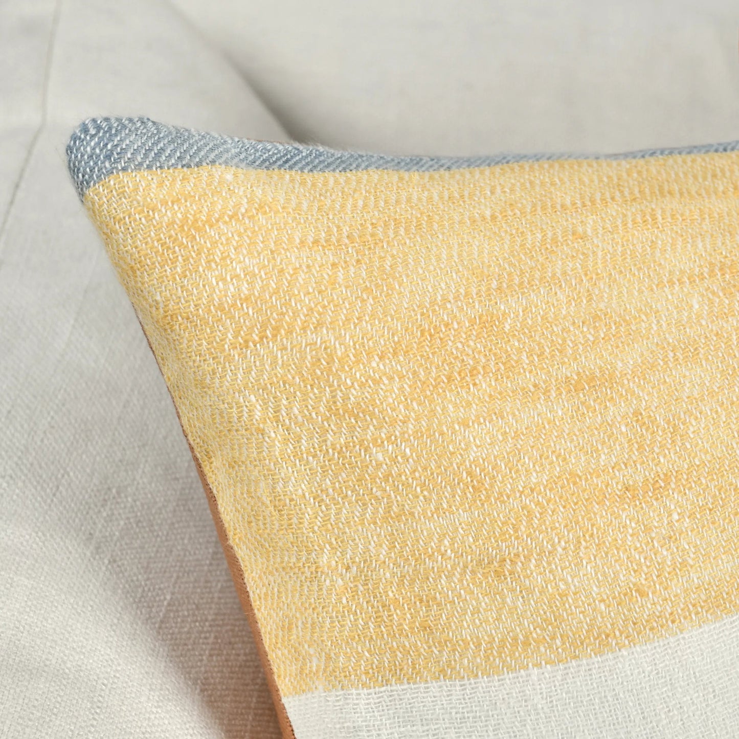 002 SI-2243697 | Closeup | Crawford Multicolor Throw Pillow by Villa by Classic Home in red. Made from 100% belgian flax linen in a eclectic & global style.