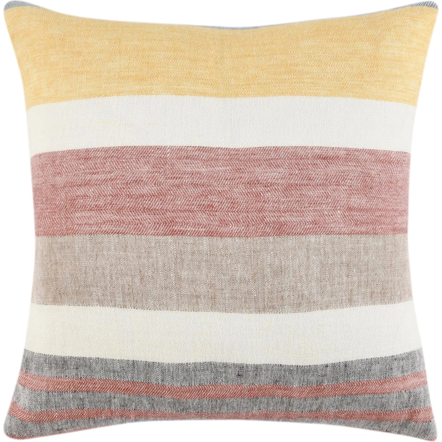 012 SI-2243697 | Primary Silo | Crawford Multicolor Throw Pillow by Villa by Classic Home in red. Made from 100% belgian flax linen in a eclectic & global style.