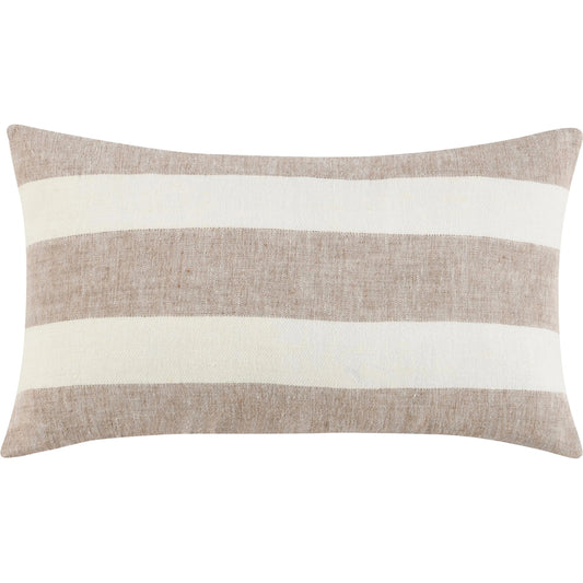 Cardner Belgian Linen Brown Throw Pillow by Villa by Classic Home in brown. Made from 100% belgian flax linen in a transitional style.