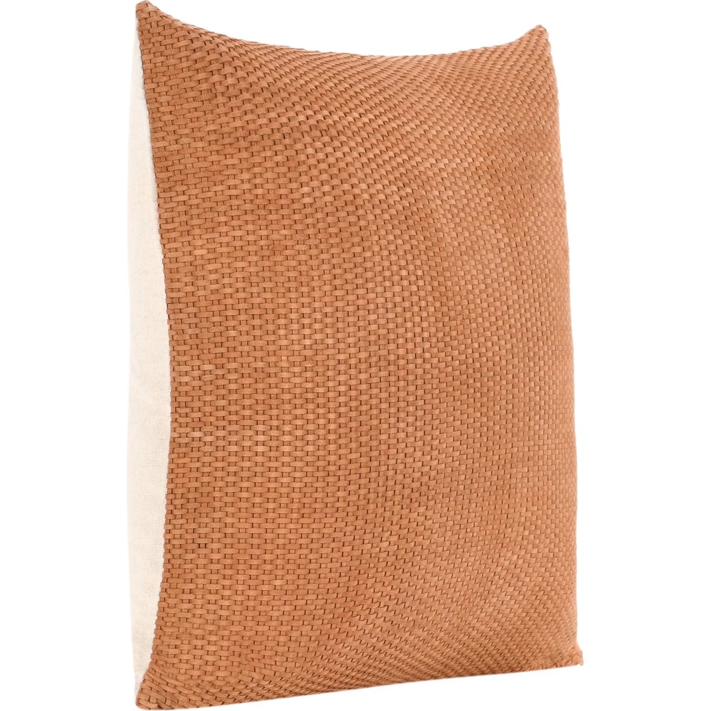 003 SI-2243667 | Additional Silo | Bassinet Genuine Suede Leather Throw Pillow by Villa by Classic Home in brown. Made from 100% genuine suede leather in a eclectic & global style.