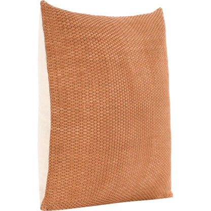Bassinet Genuine Suede Leather Throw Pillow by Villa by Classic Home in brown. Made from 100% genuine suede leather in a eclectic & global style.