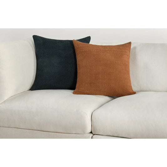 Bassinet Genuine Suede Leather Throw Pillow by Villa by Classic Home in brown. Made from 100% genuine suede leather in a eclectic & global style.