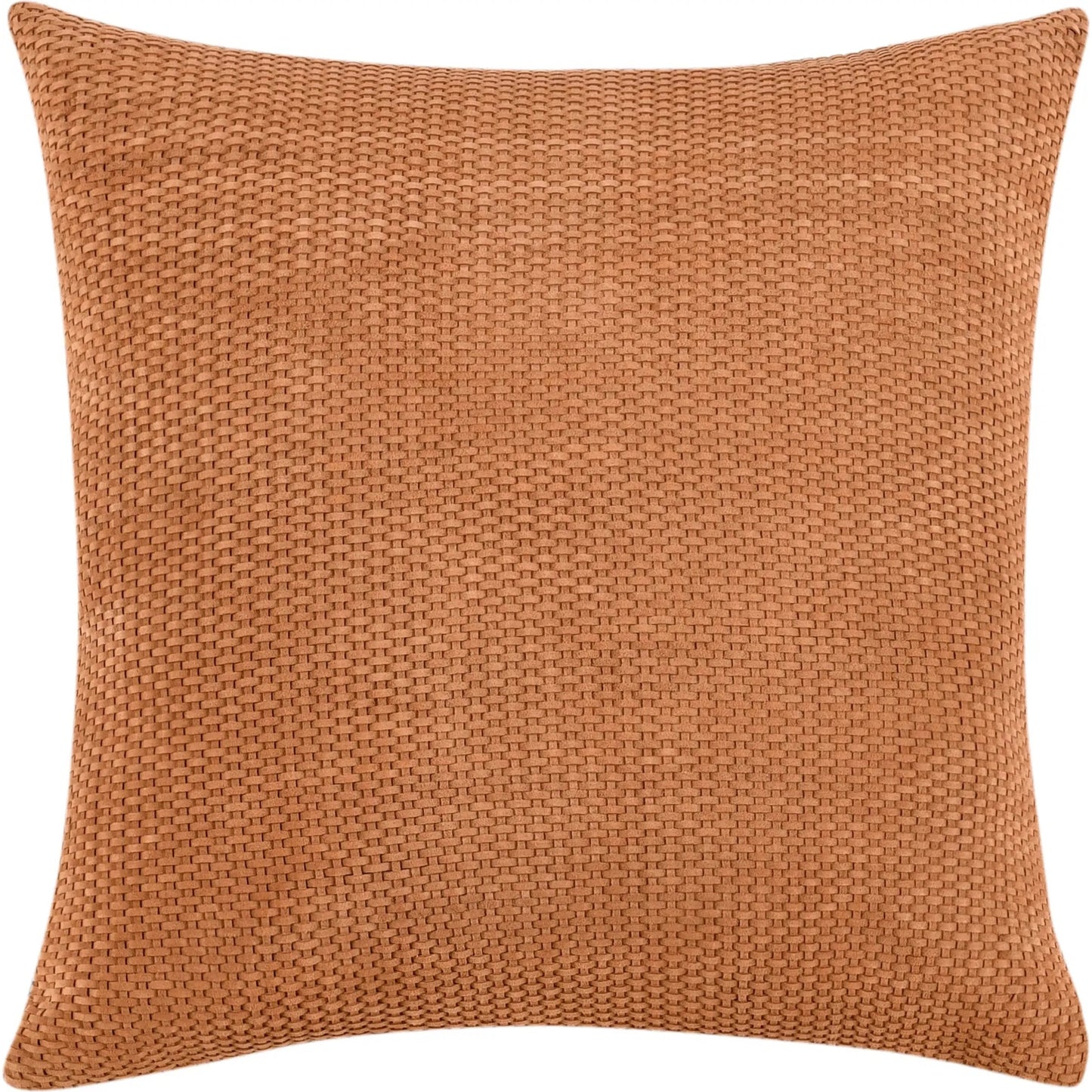 001 SI-2243667 | Primary Silo | Bassinet Genuine Suede Leather Throw Pillow by Villa by Classic Home in brown. Made from 100% genuine suede leather in a eclectic & global style.