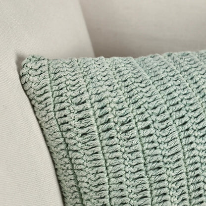 Rina Belgian Linen Throw Pillow by Villa by Classic Home in sagebrush green. Made from 100% belgian flax linen in a transitional style.