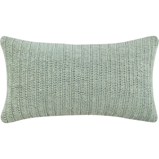 Rina Belgian Linen Throw Pillow by Villa by Classic Home in sagebrush green. Made from 100% belgian flax linen in a unique style.
