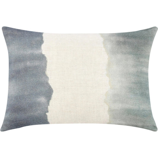 Foundation Belgian Linen Throw Pillow by Villa by Classic Home in blue. Made from 100% belgian flax linen in a unique style.