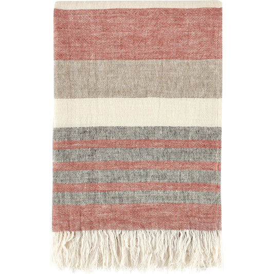 Crawford 100% Belgian Linen Throw Blanket by Villa by Classic Home. Made from 100% belgian flax linen in a unique style.