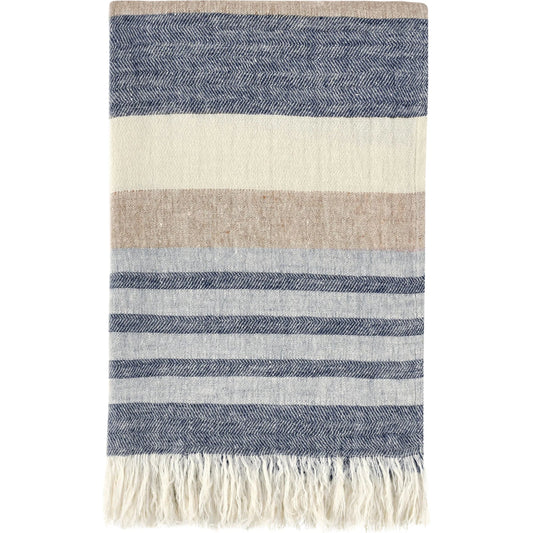 Crawford 100% Belgian Linen Throw Blanket by Villa by Classic Home. Made from 100% belgian flax linen in a unique style.