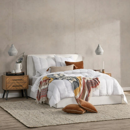 Rowen Cloud Quilt by Villa by Classic Home. Made from 100% ramie in a transitional style.