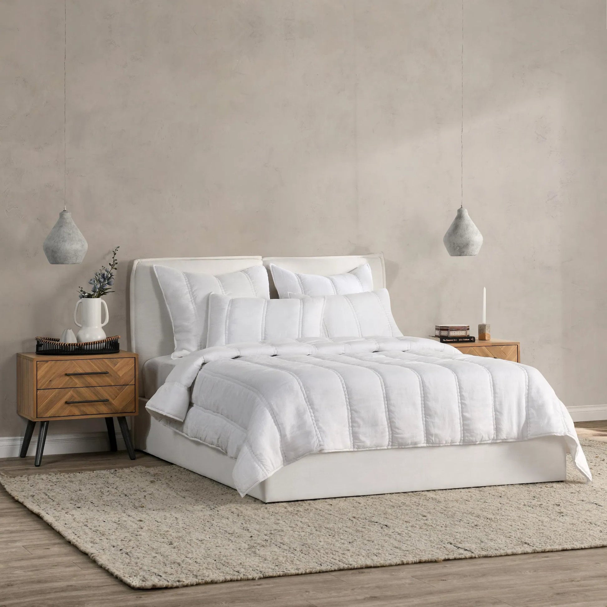 Rowen Cloud Sham by Villa by Classic Home. Made from 100% ramie in a transitional style.