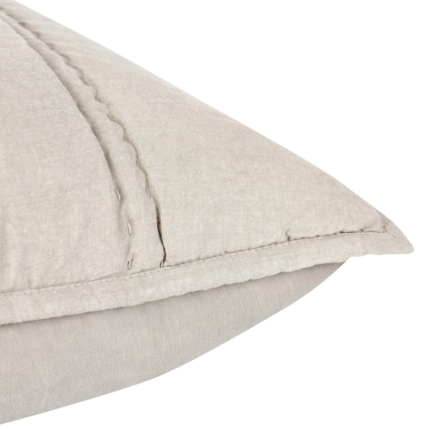 032 SI-2256395 | Closeup | Rowen Cloud Sham by Villa by Classic Home. Made from 100% ramie in a transitional style.
