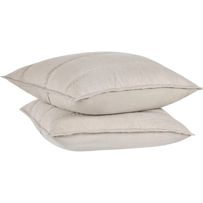 Rowen Cloud Sham by Villa by Classic Home. Made from 100% ramie in a transitional style.