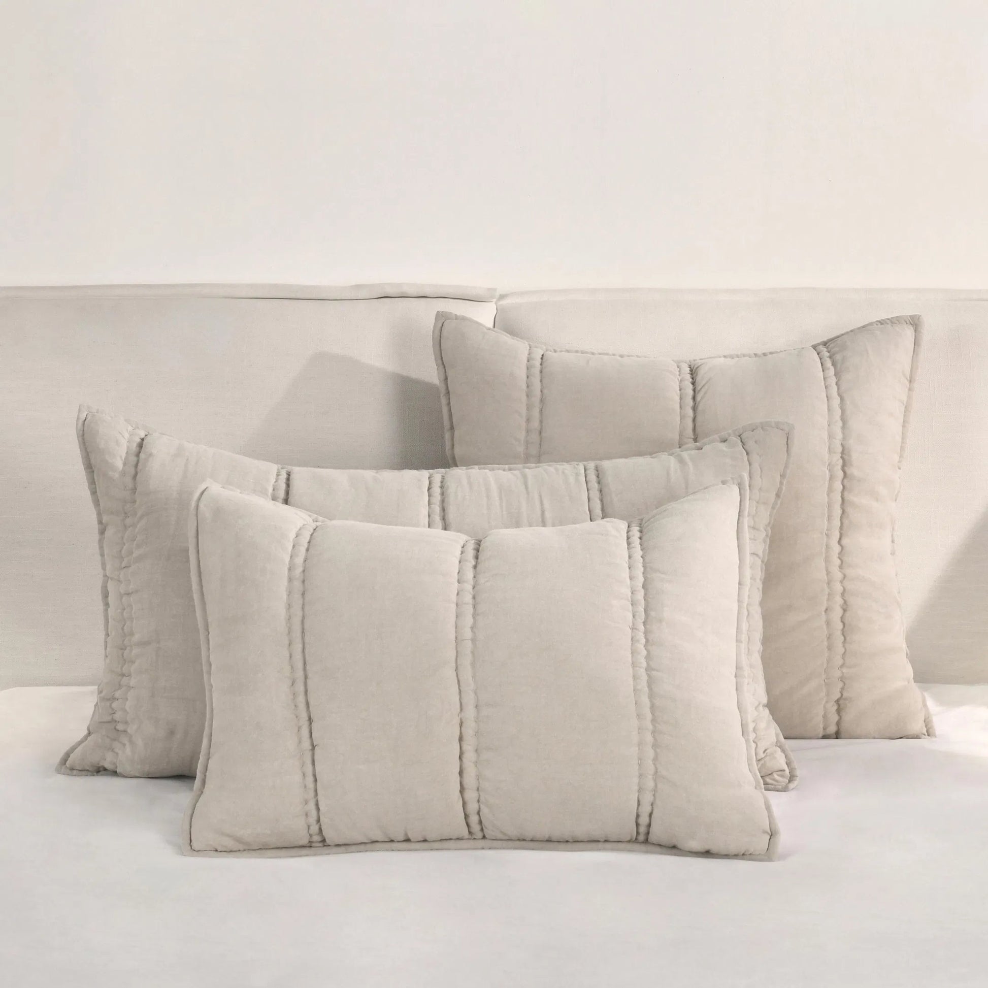 Rowen Cloud Sham by Villa by Classic Home. Made from 100% ramie in a transitional style.