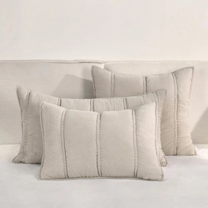 Rowen Cloud Sham by Villa by Classic Home. Made from 100% ramie in a transitional style.