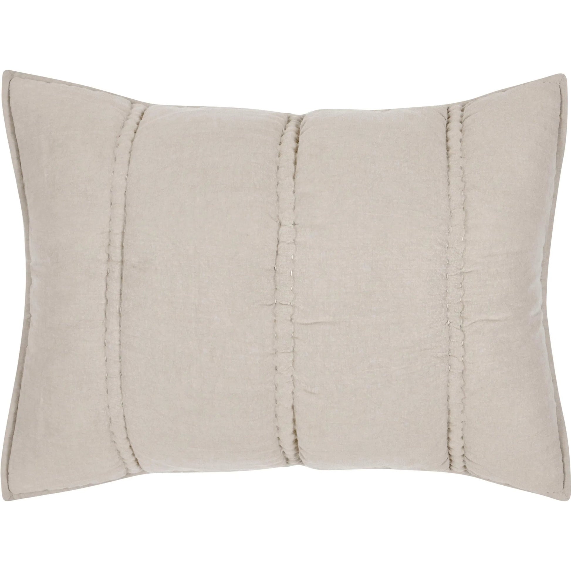 Rowen Cloud Sham by Villa by Classic Home. Made from 100% ramie in a transitional style.