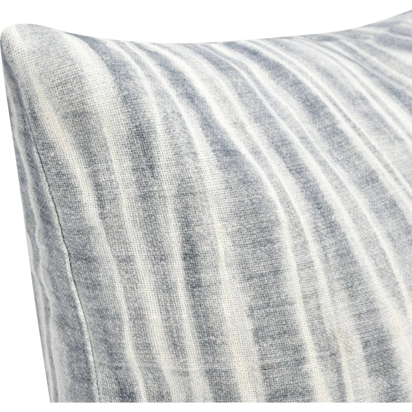 004 SI-2243714 | Closeup | Holston Cotton Fabric Throw Pillow by Villa by Classic Home in blue. Made from 100% cotton in a modern style.