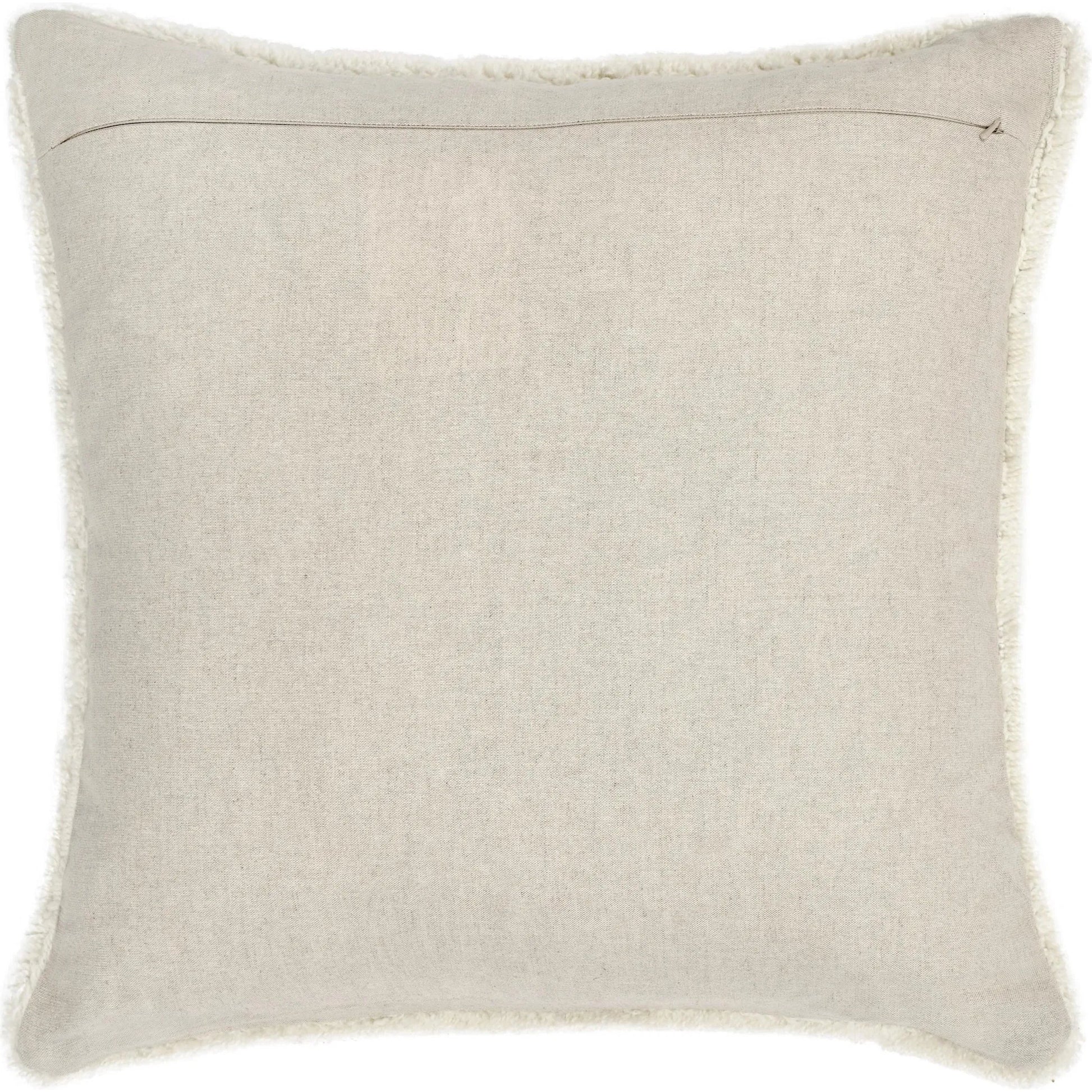 Mercer Wool Blend Fabric Throw Pillow by Villa by Classic Home in ivory. Made from 90% wool, 10% cotton in a transitional style.