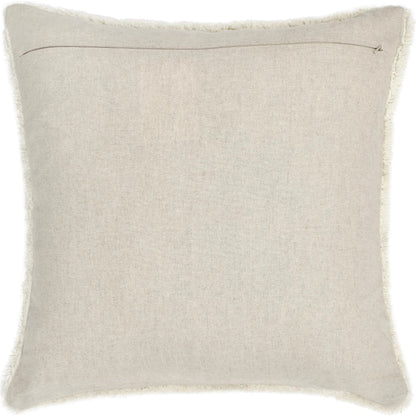 Mercer Wool Blend Fabric Throw Pillow by Villa by Classic Home in ivory. Made from 90% wool, 10% cotton in a transitional style.