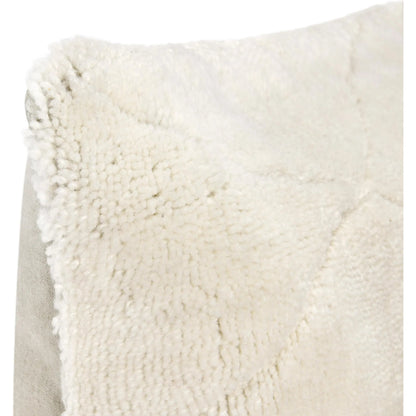 Mercer Wool Blend Fabric Throw Pillow by Villa by Classic Home in ivory. Made from 90% wool, 10% cotton in a transitional style.