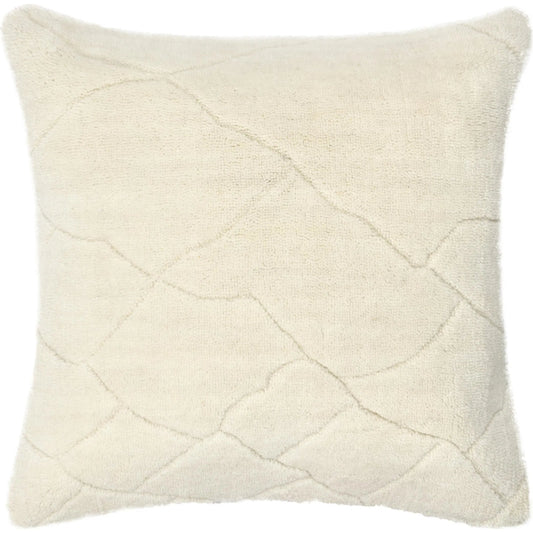 Mercer Wool Blend Fabric Throw Pillow by Villa by Classic Home in ivory. Made from 90% wool, 10% cotton in a unique style.