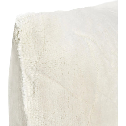 Mercer Wool Blend Fabric Throw Pillow by Villa by Classic Home in ivory. Made from 90% wool, 10% cotton in a transitional style.