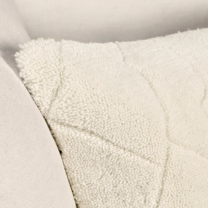 Mercer Wool Blend Fabric Throw Pillow by Villa by Classic Home in ivory. Made from 90% wool, 10% cotton in a transitional style.