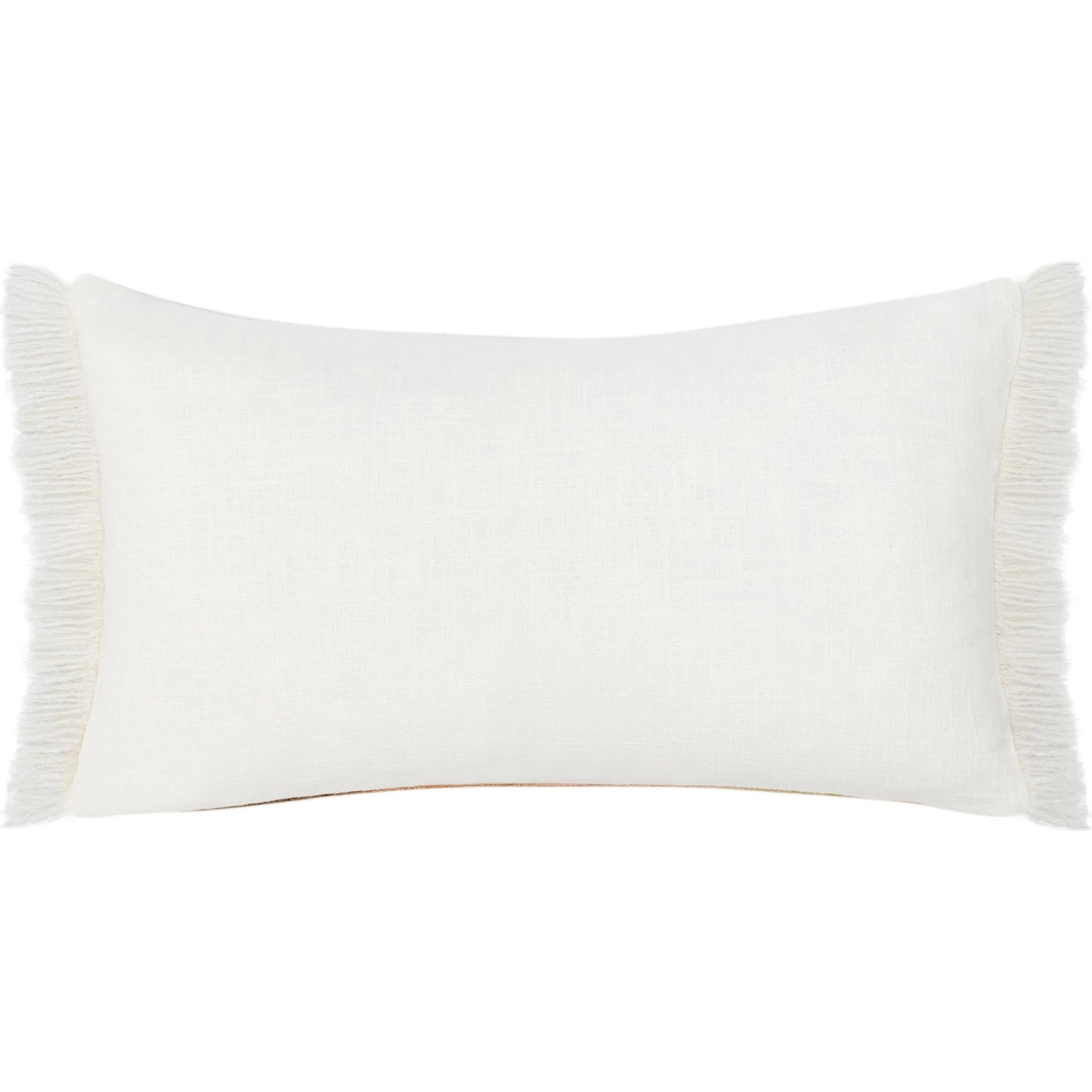 Rahun Hand-Dip Dyed Throw Pillow by Villa by Classic Home in ivory. Made from 70% wool acrylic, 30% polyester in a transitional style.