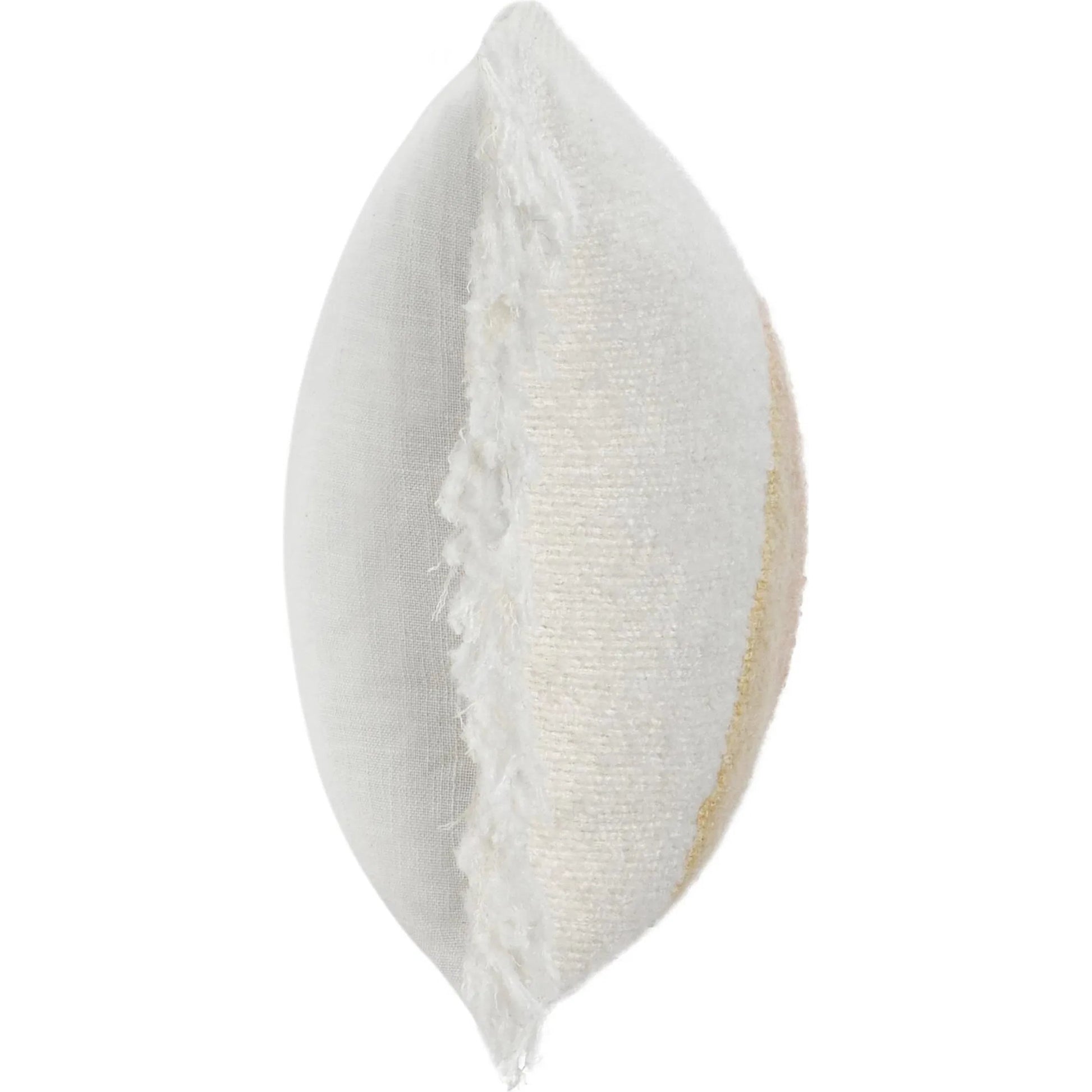 Rahun Hand-Dip Dyed Throw Pillow by Villa by Classic Home in ivory. Made from 70% wool acrylic, 30% polyester in a transitional style.