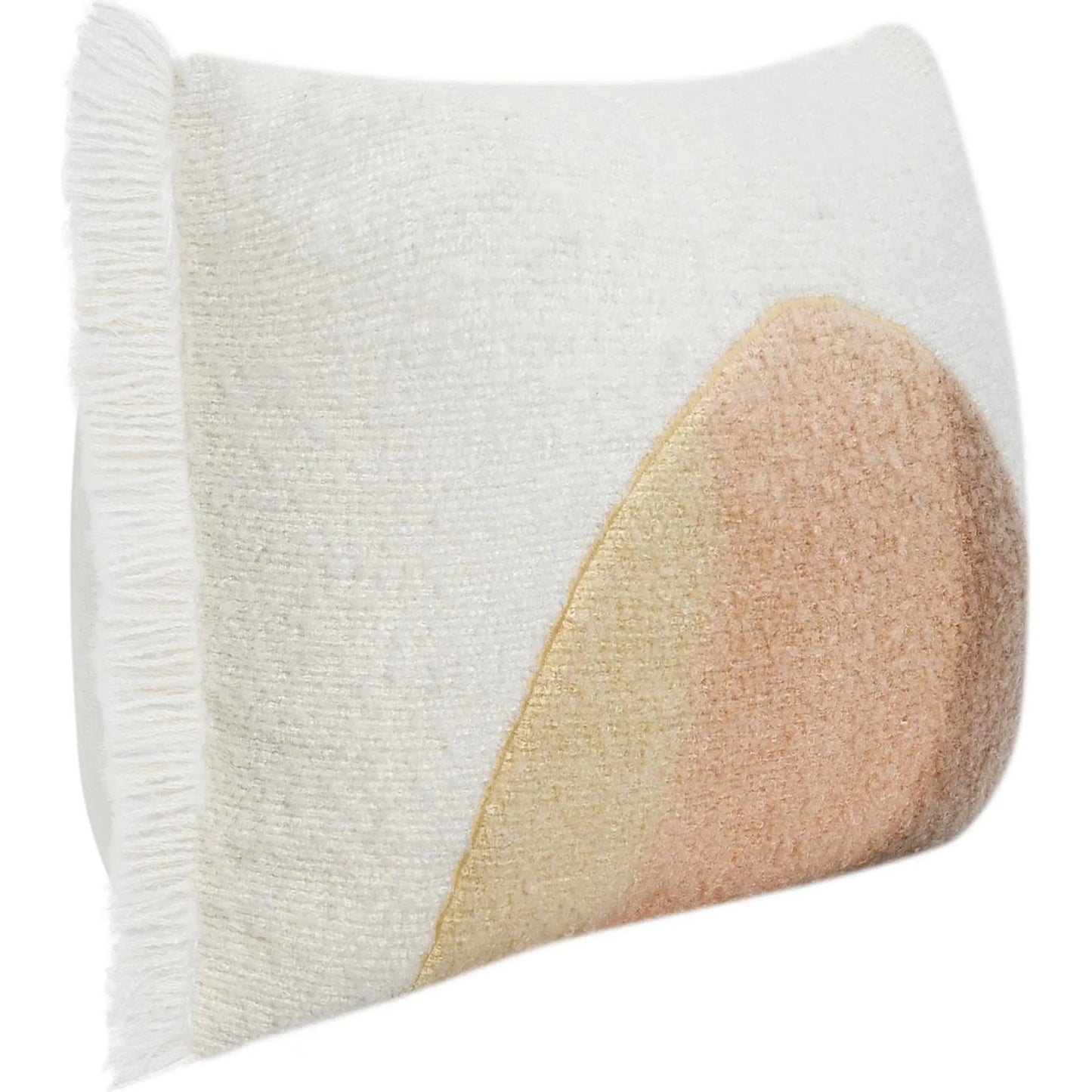 004 SI-2243857 | Additional Silo | Rahun Hand-Dip Dyed Throw Pillow by Villa by Classic Home in ivory. Made from 70% wool acrylic, 30% polyester in a transitional style.