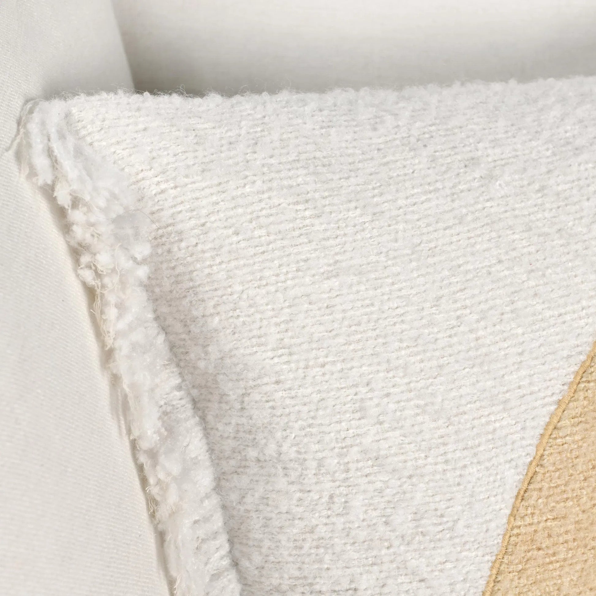 Rahun Hand-Dip Dyed Throw Pillow by Villa by Classic Home in ivory. Made from 70% wool acrylic, 30% polyester in a transitional style.